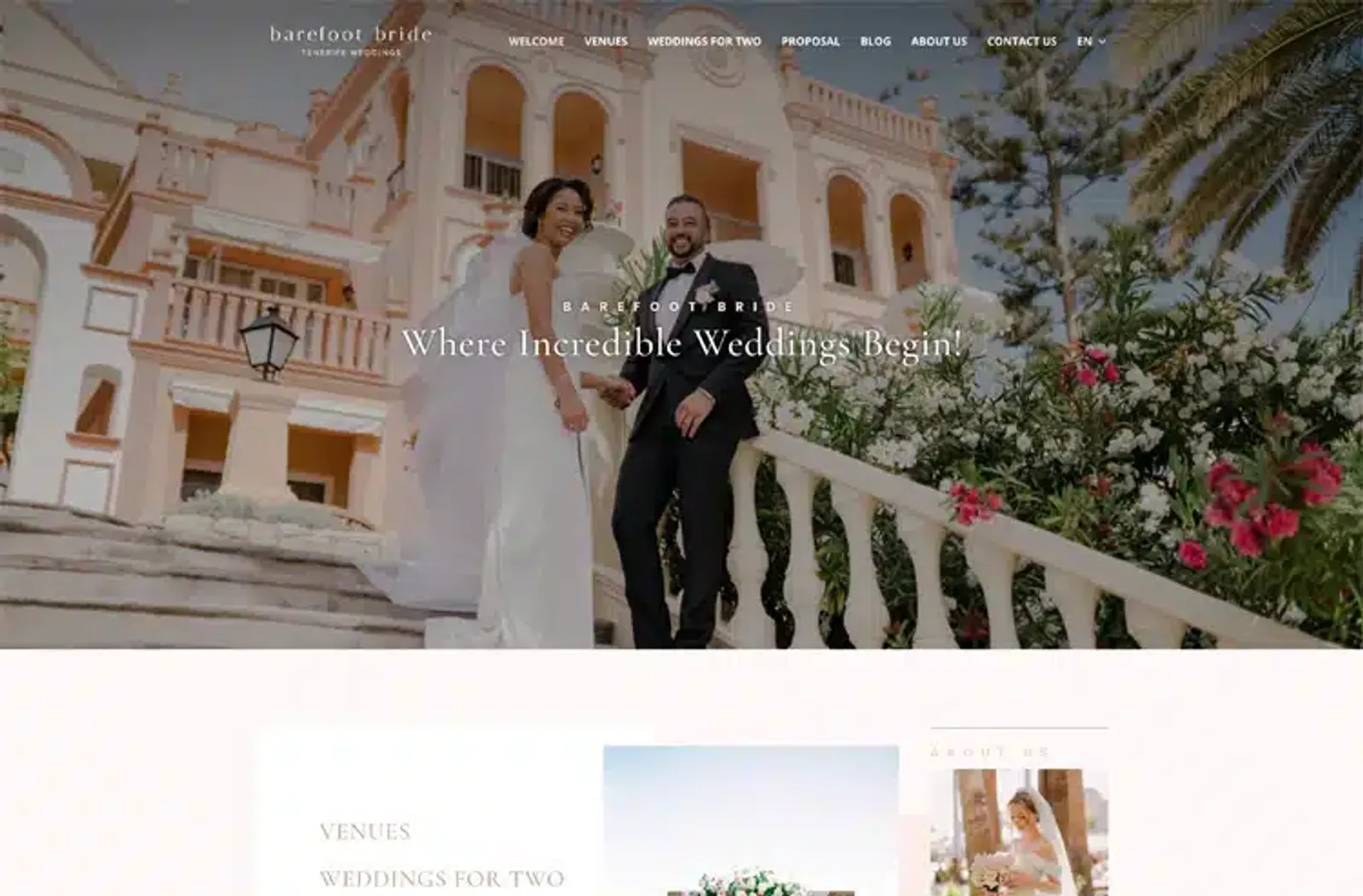 Barefoot Bride Tenerife