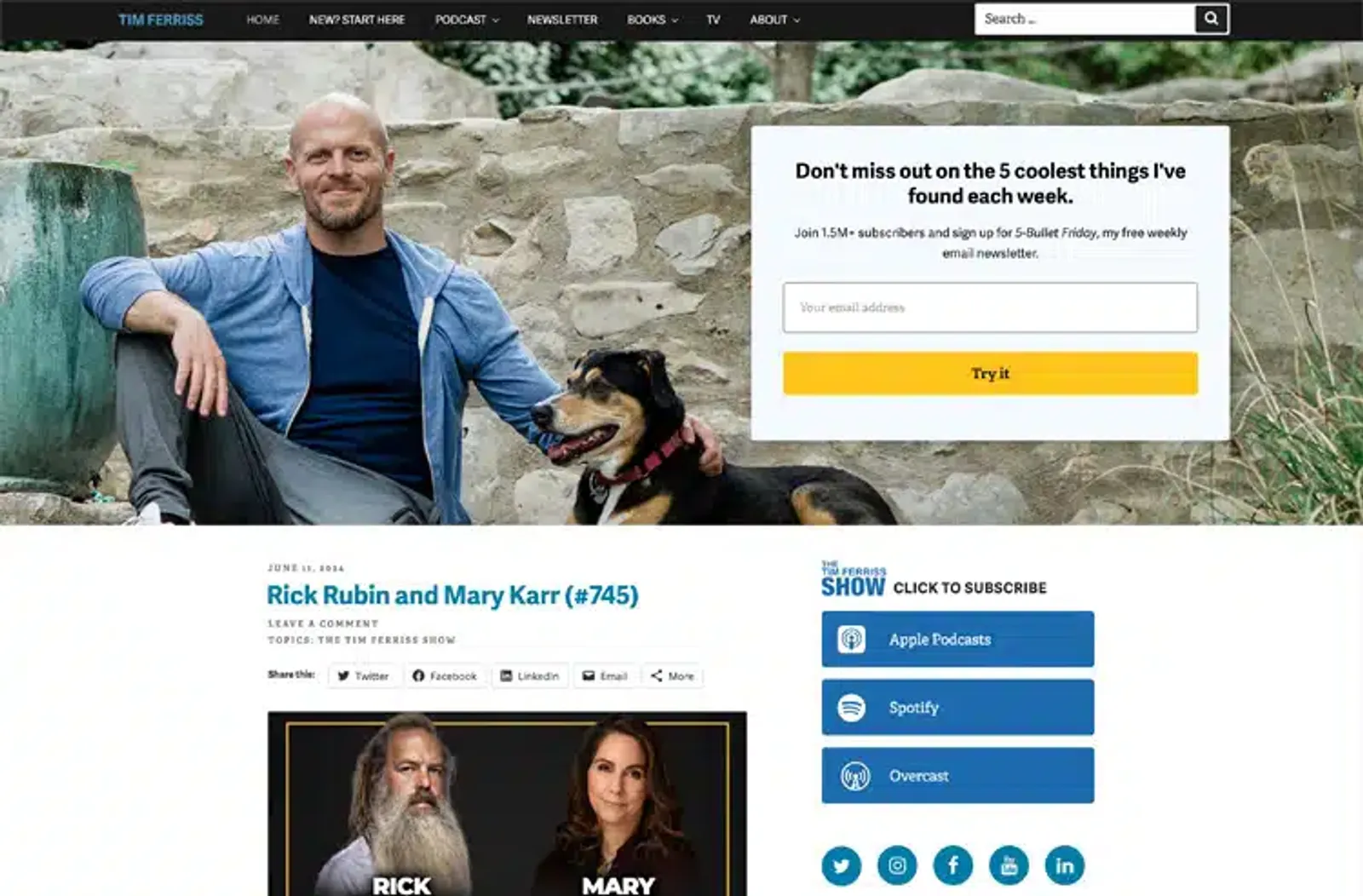 Tim Ferriss Blog