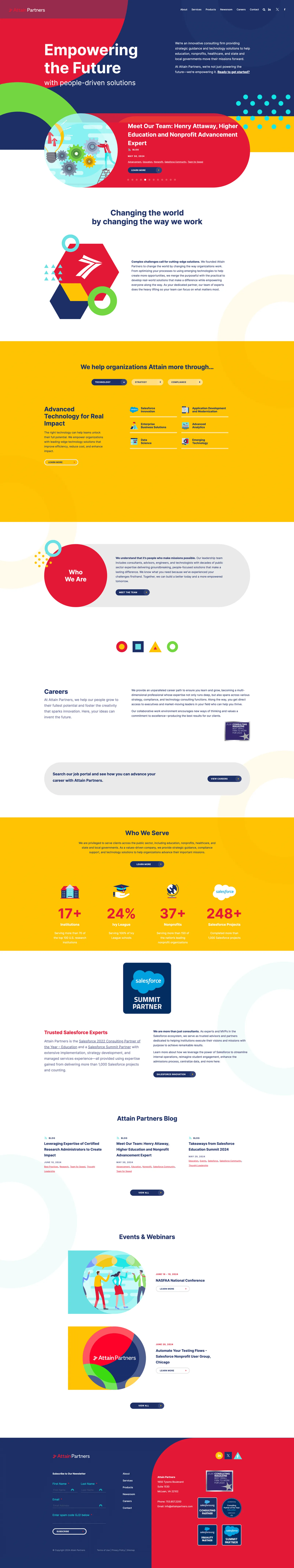 Attain Partners WordPress website