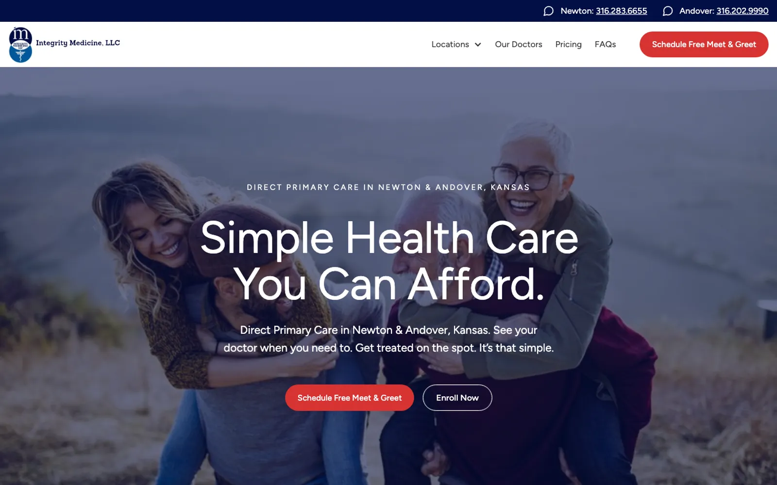 Integrity Medicine homepage
