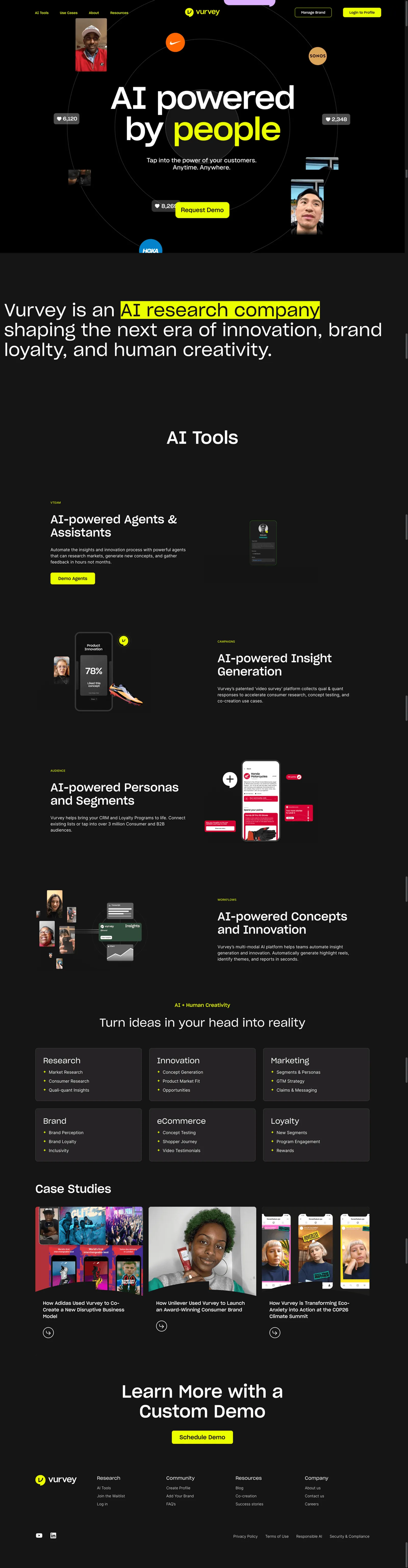 Vurvey WordPress website