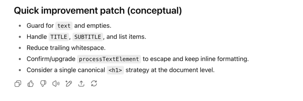 Quick improvements recommended by ChatGPT to plug holes in script