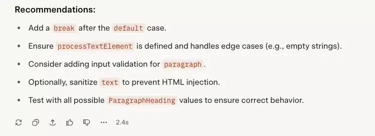 Grok recommendations after analyzing Google Apps Script