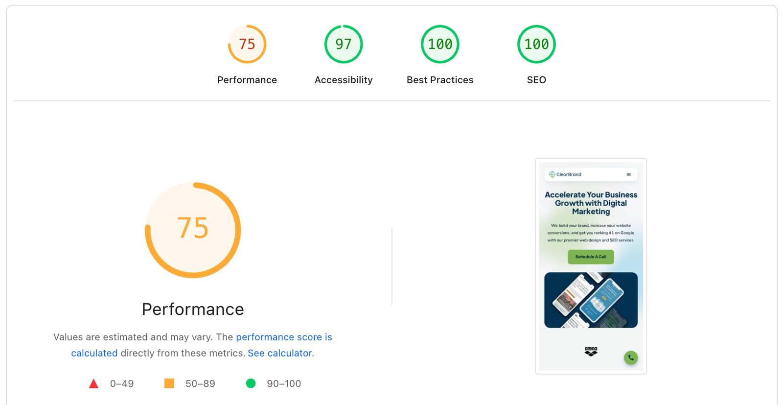 Is their own website proof of excellence?