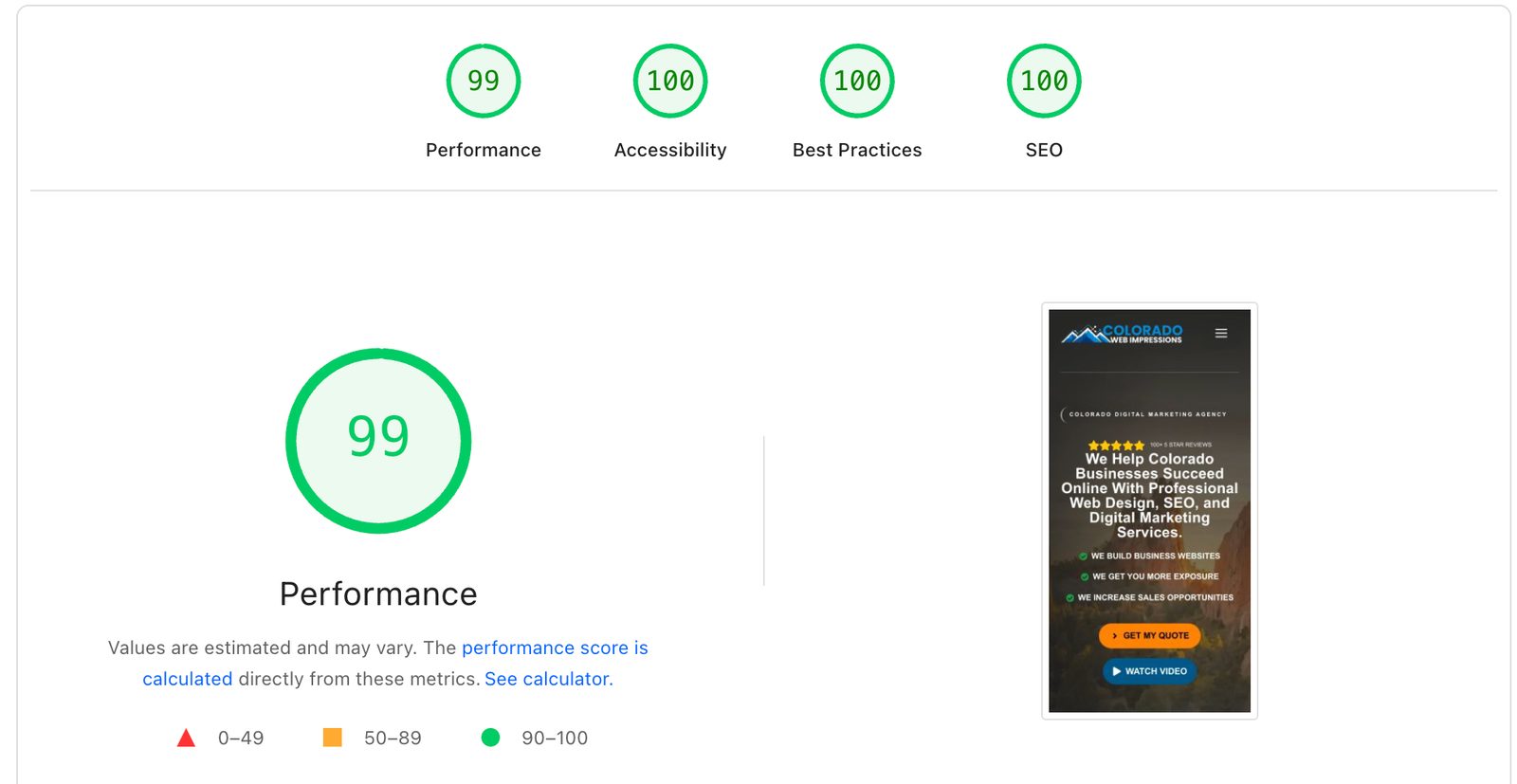 Is their own website proof of excellence?