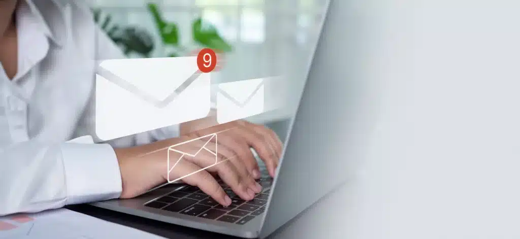 A business owners replies to responses from leads generated by her cold email outreach campaigns