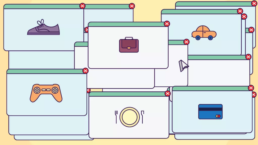 Ad pop ups interfering with the business-to-business browsing experience
