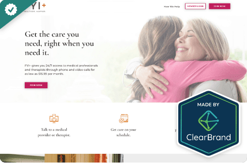 FYI Plus Health - StoryBrand website example