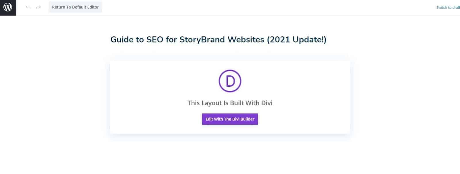 A screenshot of a sample Title Tag for search engine optimization