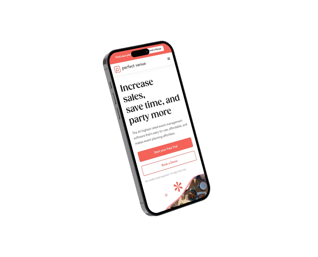 Sample image of a beautiful mobile website created by ClearBrand for a client