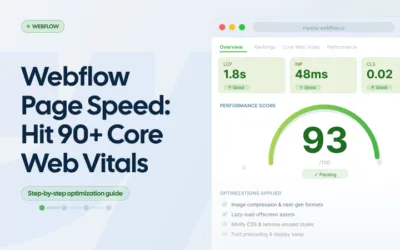 Webflow Page Speed Optimization: How to Hit 90+ on Core Web Vitals
