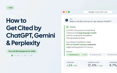 LLM SEO: How to Get Cited by ChatGPT, Gemini, and Perplexity