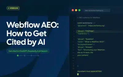 Webflow AEO: How to Get Cited by AI Search Engines